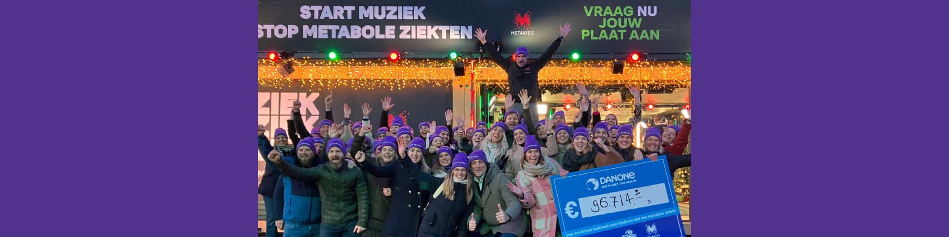 Danone haalt 96.714 euro op voor 3FM Serious Request en Metakids