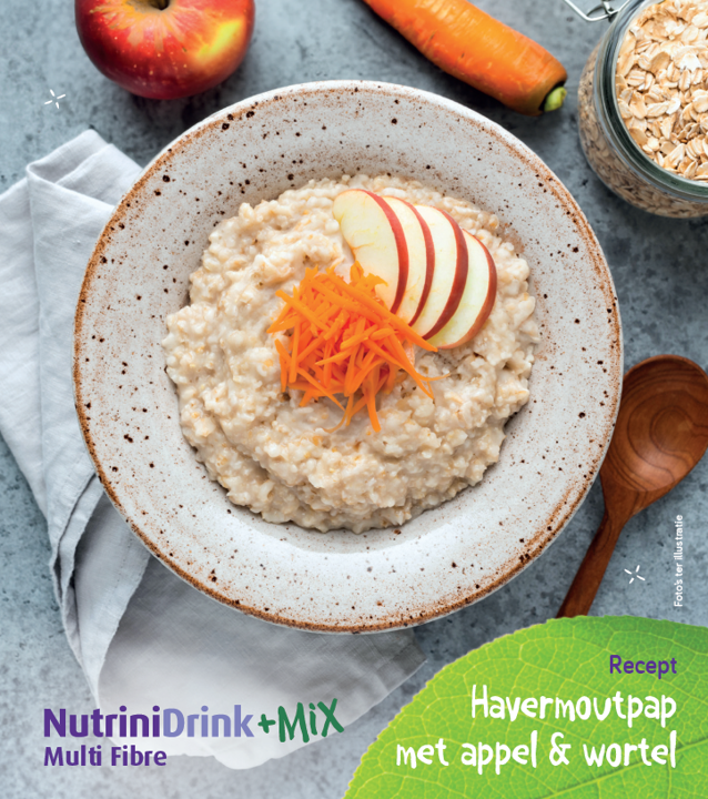 Havermoutpap met appel & wortel