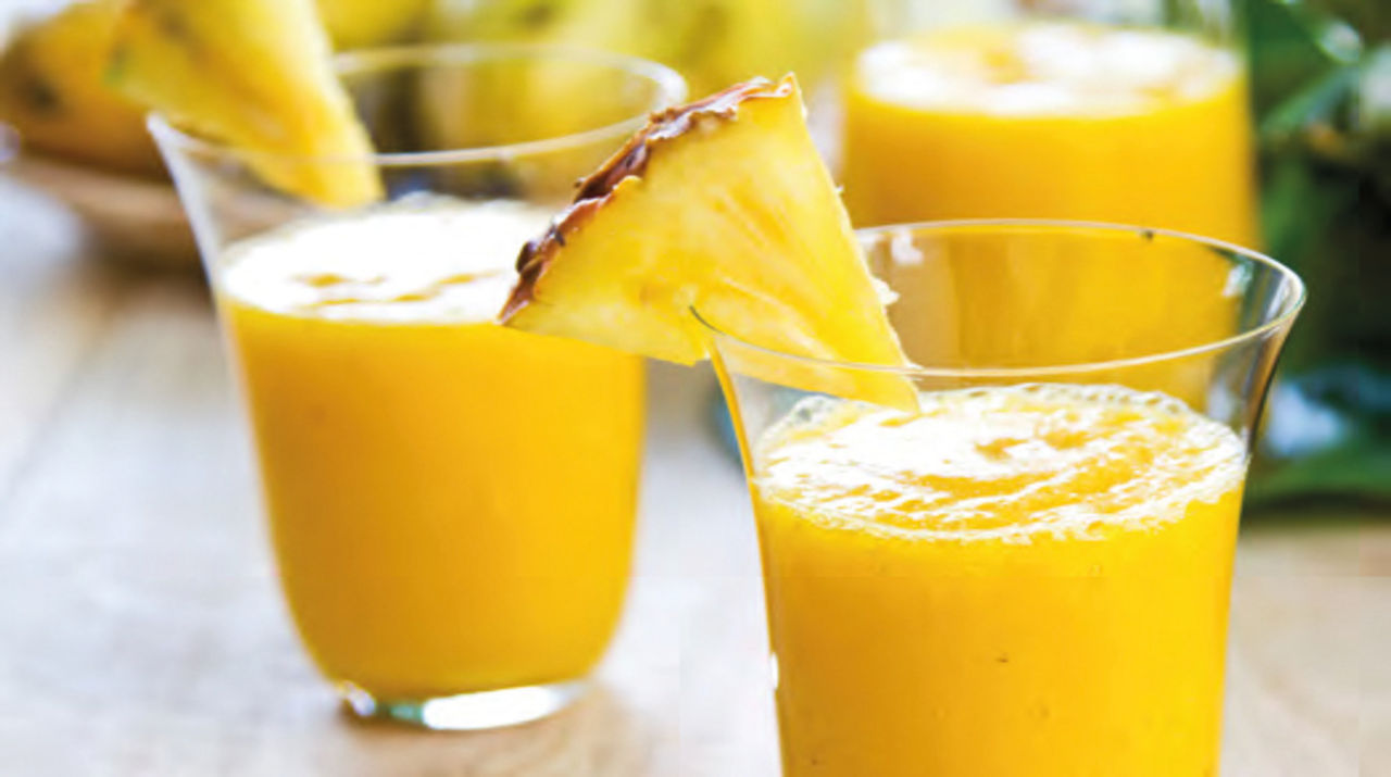 Mango with pineapple smoothie